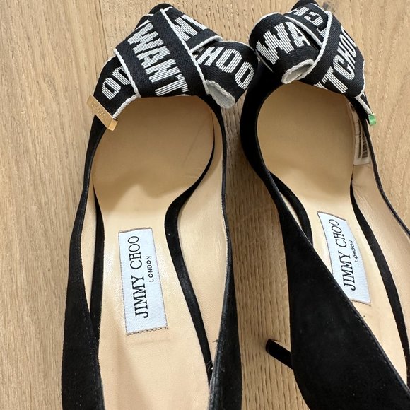 Jimmy Choo Tegan 85 // 39 size Black Pumps